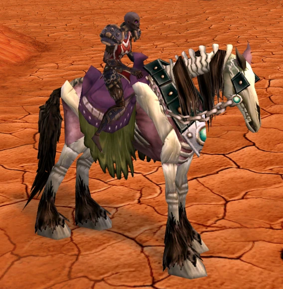 Red Skeletal Horse
