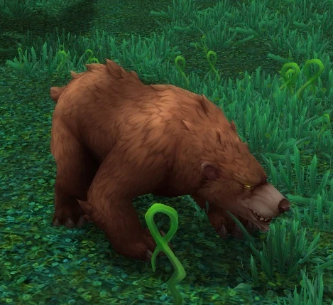 Ferocious Grizzled Bear