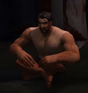 Caged Human Male